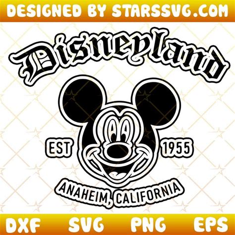 Mickey Mouse Logo With The Name Disneyland On It