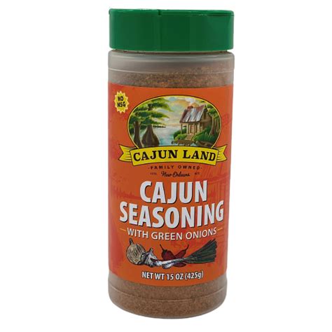 Cajun Land Cajun Seasoning With Green Onions 15 Oz 080617050131