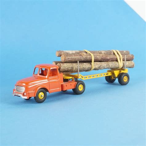 DINKY SUPERTOYS Tracteur Willème avec semi remorque fardier réf 36A