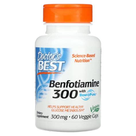 Doctors Best Benfotiamine Mg By Capsules Maxhub Pharmacy