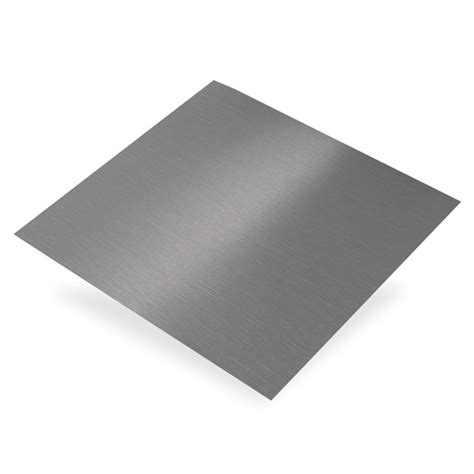 Plaque en aluminium anodisé lisse gris brossé 500 x 250 mm