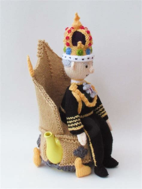 King Charles III Coronation Tea Cosy Knitting Pattern