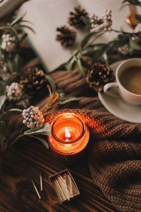 Let’s Get Cozy — Autumn Vibes Only ♥︎ Source: weheartit.com Candle ...