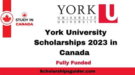 York University Scholarships 2024 in Canada | Fully Funded