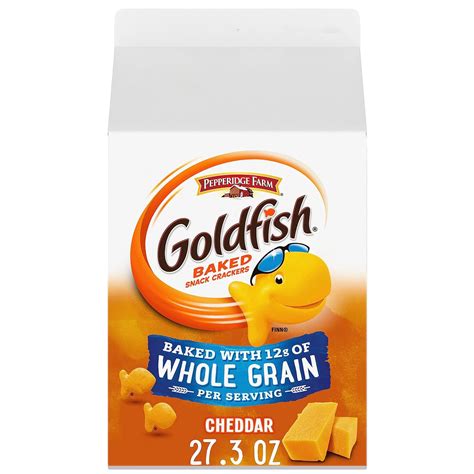 Goldfish Cheddar Cheese Crackers Baked With Whole Grain