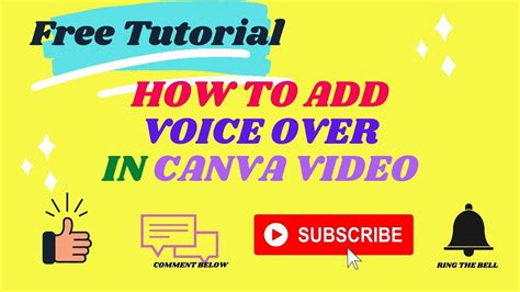 Part How To Add Voice Over In Canva Video Youtube