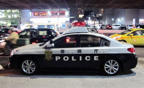 We Saw This Subaru Legacy Police Car In Roppongi District In Japan