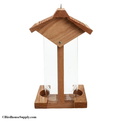 Songbird Essentials Red Cedar Tiny Tower Bird Feeder