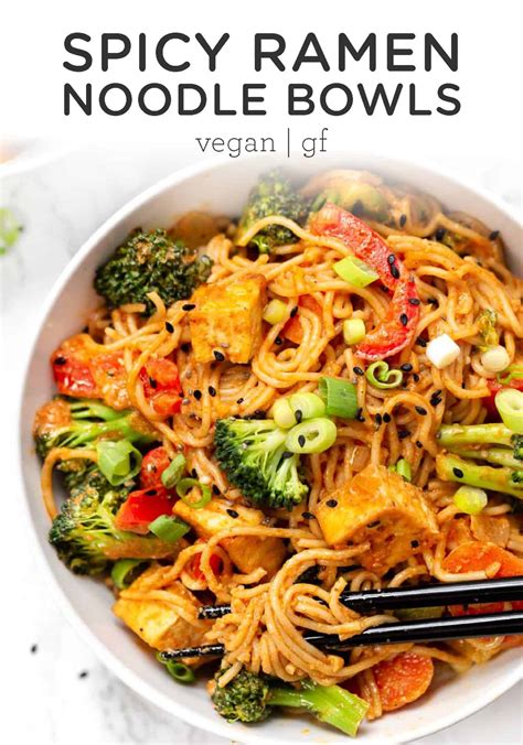 Minute Vegan Red Curry Noodle Bowls Simply Quinoa