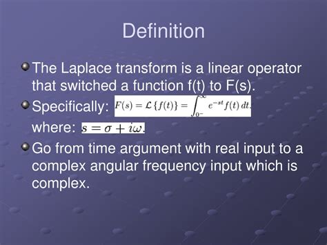 Ppt Laplace Transform Powerpoint Presentation Free Download Id9537248