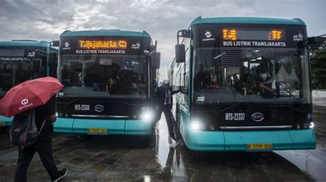 Rute Uji Coba Tiga Bus Listrik Transjakarta Diubah