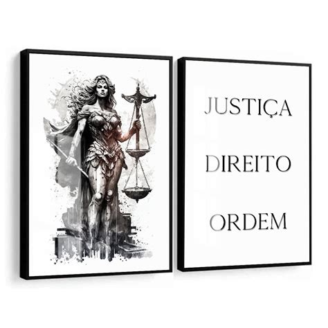 Quadro Decorativo Advocacia Deusa da Justiça Direito Ordem Elo7