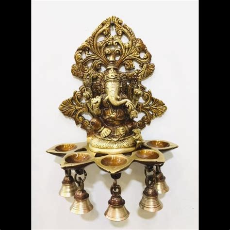 New Brass Hanging Ganesh Deepak At Rs Piece Brass Ganesh Wall