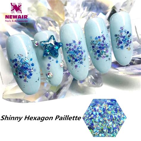 Bottle Multi Hexagon Holographic Sequins Chameleon Starry Paillette