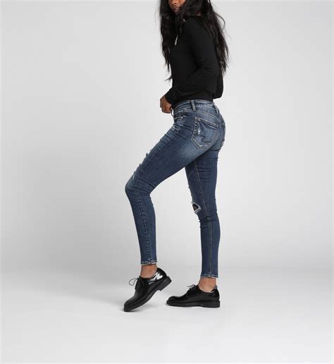 Buy Avery High Rise Skinny Leg Jeans For Usd 99 00 Silver Jeans Us New