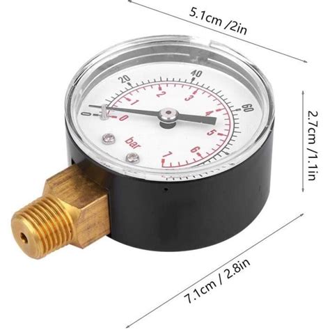 Manomètre Y50 50Mm 1 4 Pouces Bspt Manomètre Radial Mécanique De Haute