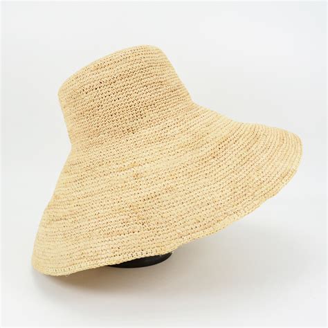 Handmade Wide Brim Raffia Straw Hats In China