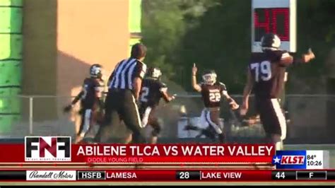 Big Win For Water Valley Wildcats Over Abilene Tlca Eagles