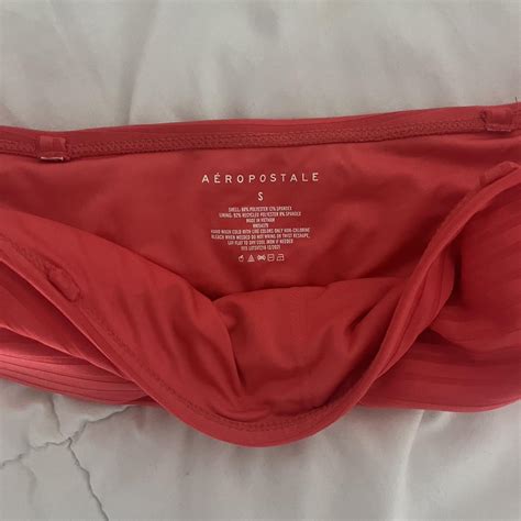 Aeropostale Coral Bikini Top Worn Once No Stains Depop