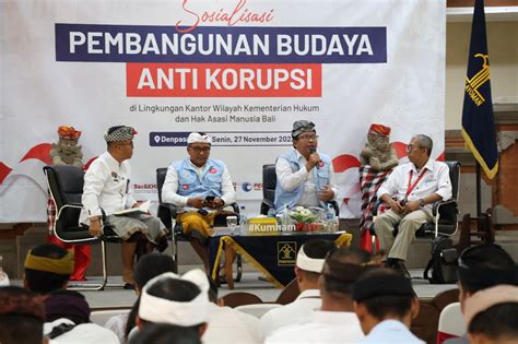 Kanwil Kemenkumham Bali Gelar Sosialisasi Pembangunan Budaya Anti