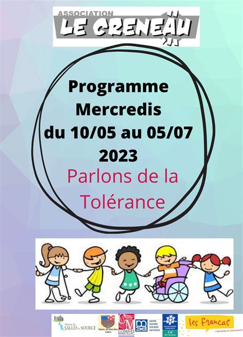 Programme des Mercredis Mai Juin Juillet 2023 Le Créneau