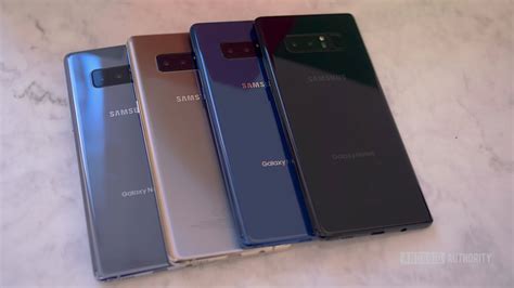 Samsung Galaxy Note 8 Color Comparison Android Authority