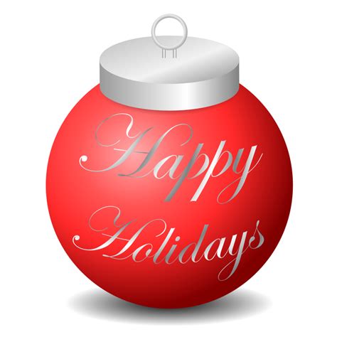 Happy Holidays Ornament - Openclipart