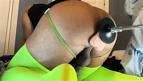 Big Black Ass In Dress Fucked By Sex Machine To Orgasm Gay Fucking Machine Masturbation Porn