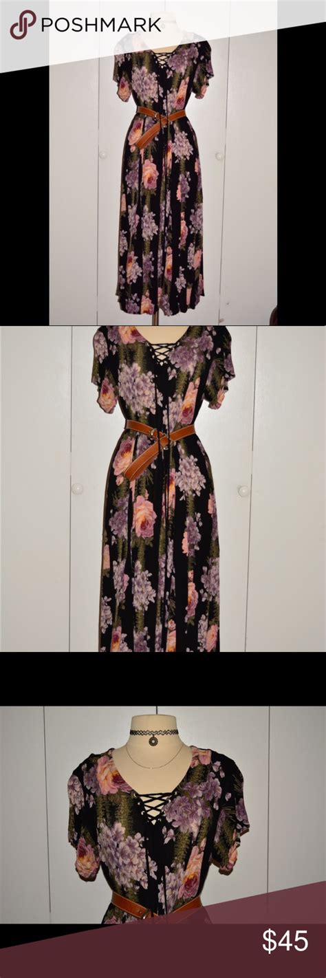 Vintage Floral Maxi Dress Floral Maxi Dress Floral Maxi Maxi Dress