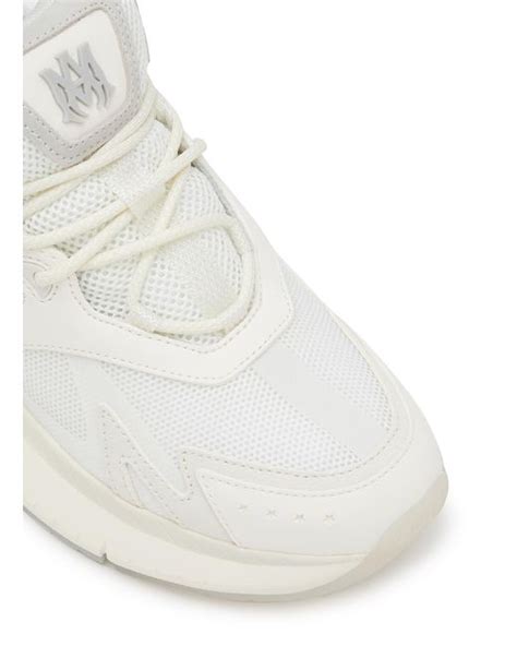 Amiri Ma Leather Mesh Sneakers In White For Men Lyst