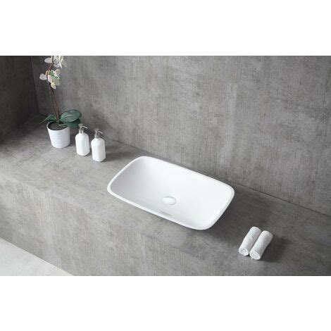 Lavabo De Encimera Twa En Resina Mineral Solid Surface Brillo