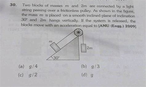 The Two Blocks Of Masses M And 2m CharliekruwWise