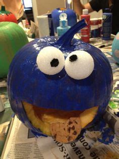 My painted pumpkin, #cookiemonster | Pumpkin fall decor, Pumpkin decorating contest, Pumpkin ...