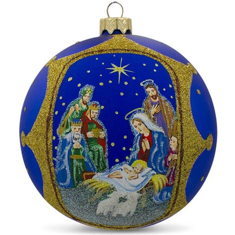 Nativity Scene Christmas Ball Ornaments Christmas Wikii