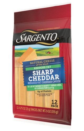 Sargento Reduced Fat Sharp Cheddar Cheese Sticks Ct Oz Each