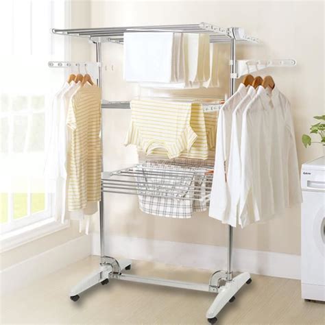 Etendoir Linge Zhongli Etendage Linge Pliable Blanc Avec Tag Res