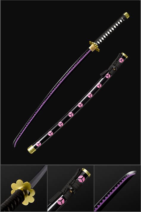 One Piece Roronoa Zoro Shusui Sword with 1060 Carbon Steel Black Full ...