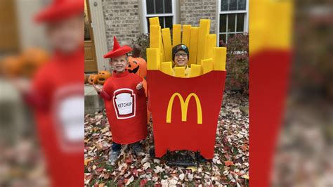 Boy wears French fry costume on Halloween, gets free McDonald’s fries ...