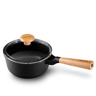 Ripley Olla Con Tapa De Vidrio Templado Cms Natur Negro