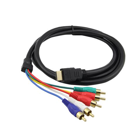 Купить Новый 5 + 1,5 м 5 rgb rca av аудио видео компонентный кабель ...