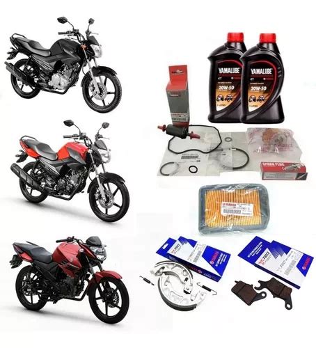 Kit Revisão Completa Kit Pastilha Lona Yamaha 125 E 150 L