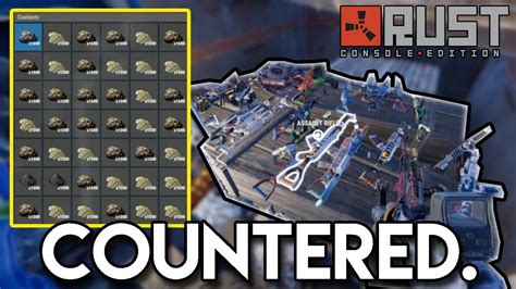 Counter Raiding Huge Loot In Vanilla Rust Rust Console Edition Youtube