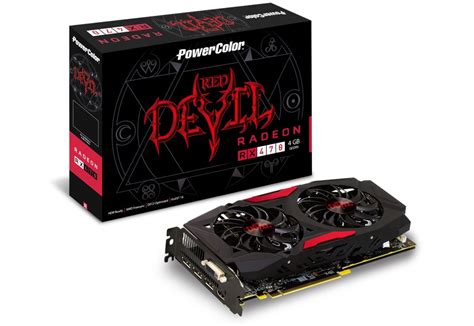 Powercolor AXRX 470 4GBD5-3DH/OC Radeon RX 470 Red Devil 4GB 256bit ...