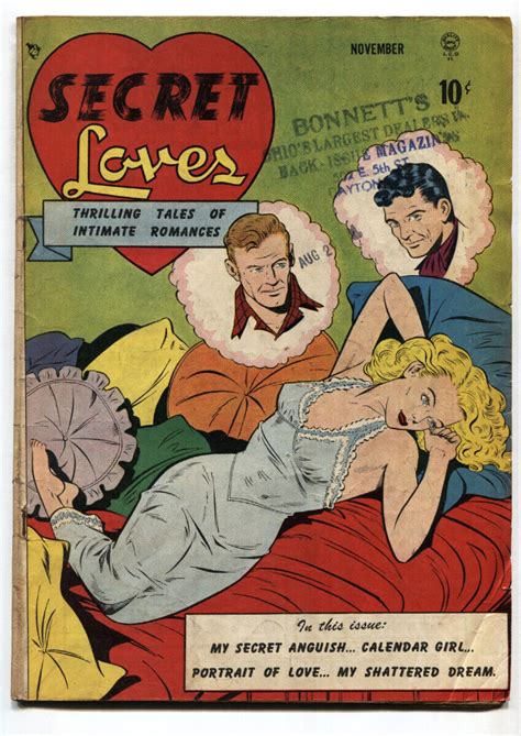 SECRET LOVES 1 BILL WARD LINGERIE COVER 1949 Comic Book Romance Comic Books Golden Age