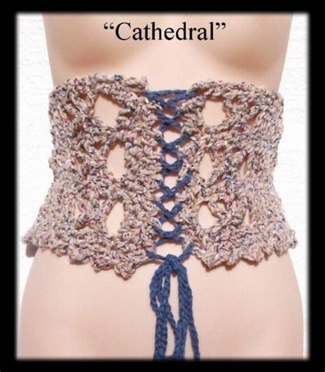 Items Similar To Cathedral Corset Crochet Pattern Plus Free Bonus On Etsy