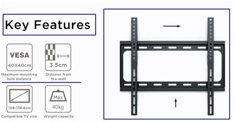 50 Inch TV Wall Mount - Inch TV Dimensions