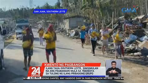 Ilang Taga Southern Leyte Sinisimulan Na Ang Pagbangon Mula Sa