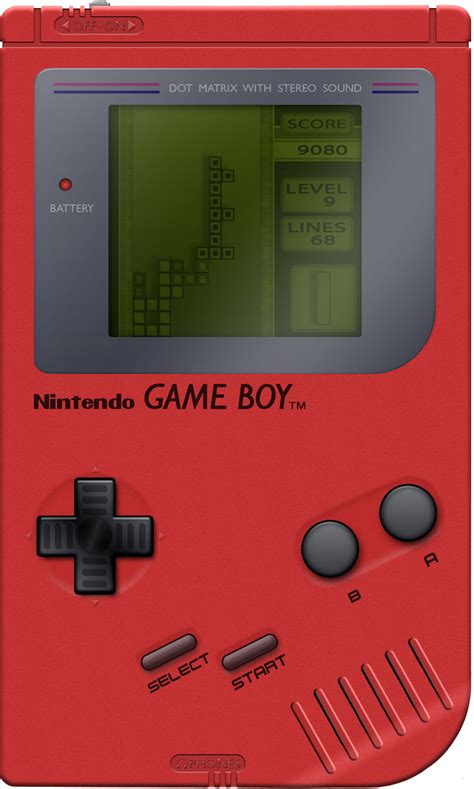 Nintendo Game Boy [Red] by BLUEamnesiac on DeviantArt