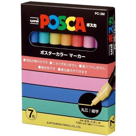 Posca M Mm Set Colores Pastel Japon Arte Ilusi N