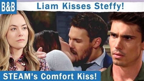 The Bold And The Beautiful Spoilers Liam S Way For Comfort Kisses Steffy In The Heat Of Moment